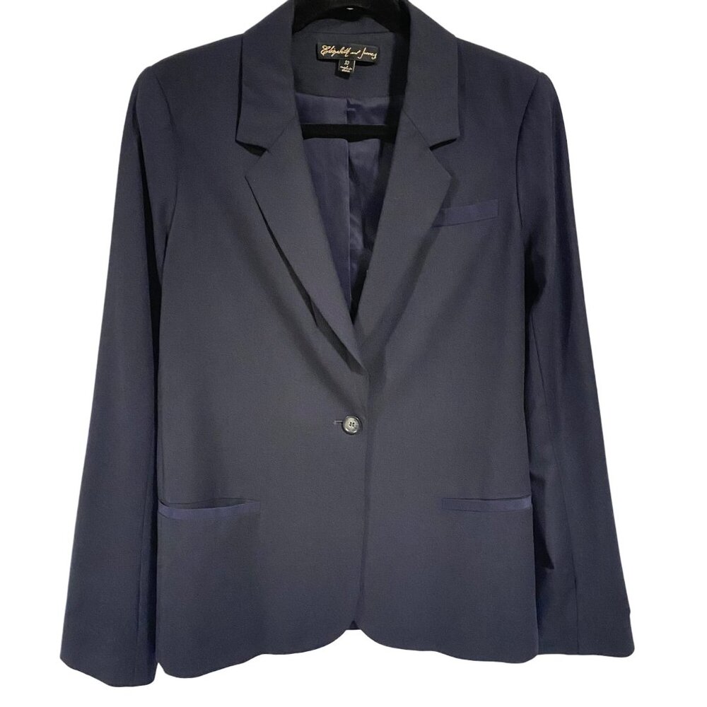Elizabeth and James Navy Blue‎ Blazer Size 10